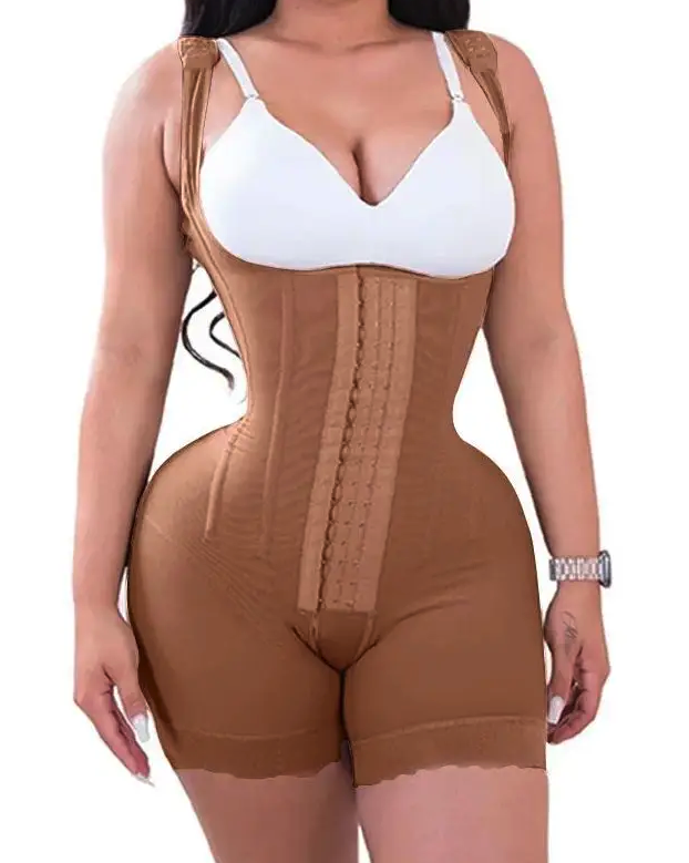 Reloj de arena - Faja de Doble Compresión con Ganchos – Control Abdominal y Efecto Reloj de Arena